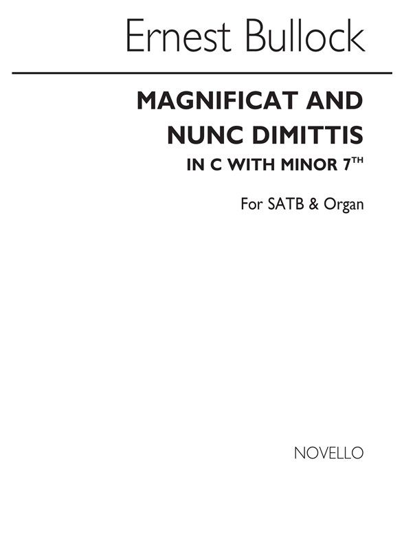 Bullock: Magnificat & Nunc dimittis in C published by Novello
