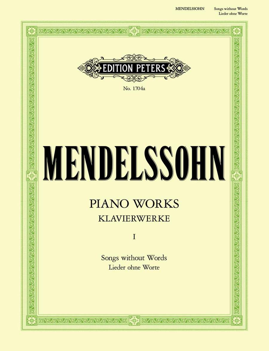 Mendelssohn: Complete Piano Works Volume 1 published by Peters