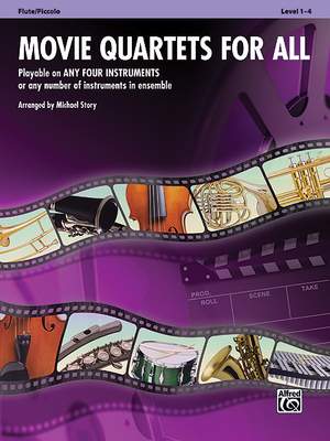 Movie Quartets for All published by Alfred - Flute/Piccolo