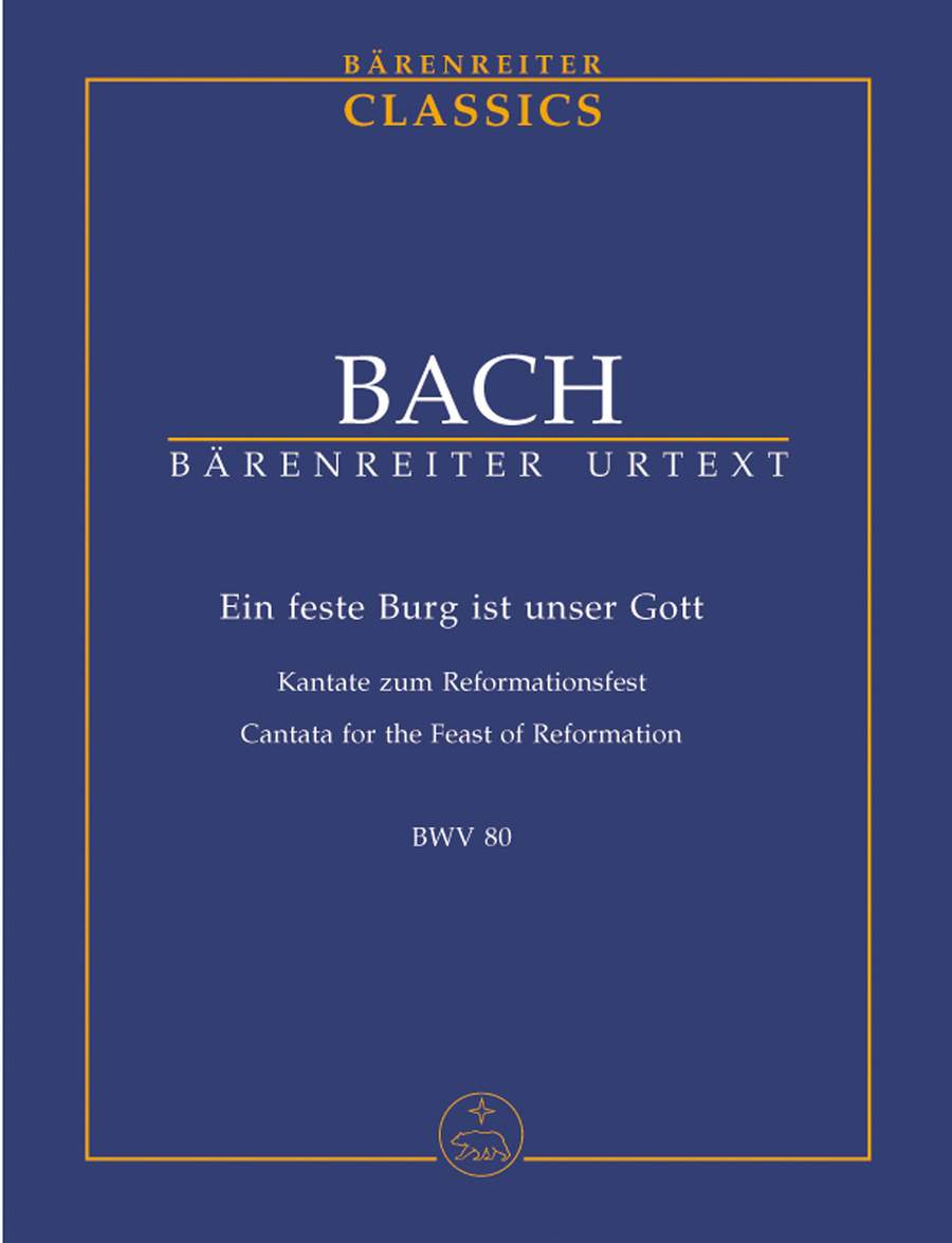Bach: Cantata No 80 Ein feste burg (Study Score) published by Barenreiter