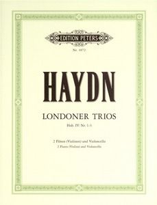 Haydn: 3 London Trios Hob.IV/1-3 published by Peters