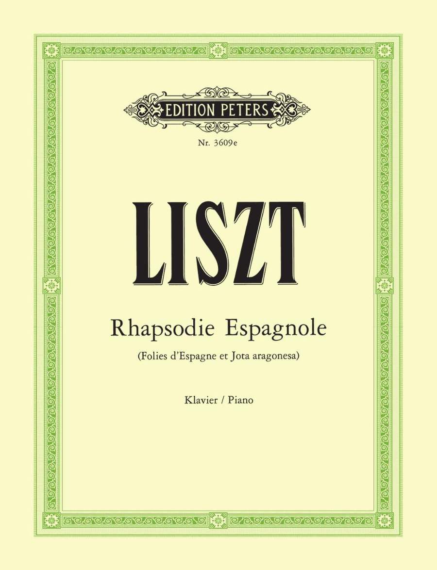 Liszt: Rhapsodie espagnole for Piano published by Peters