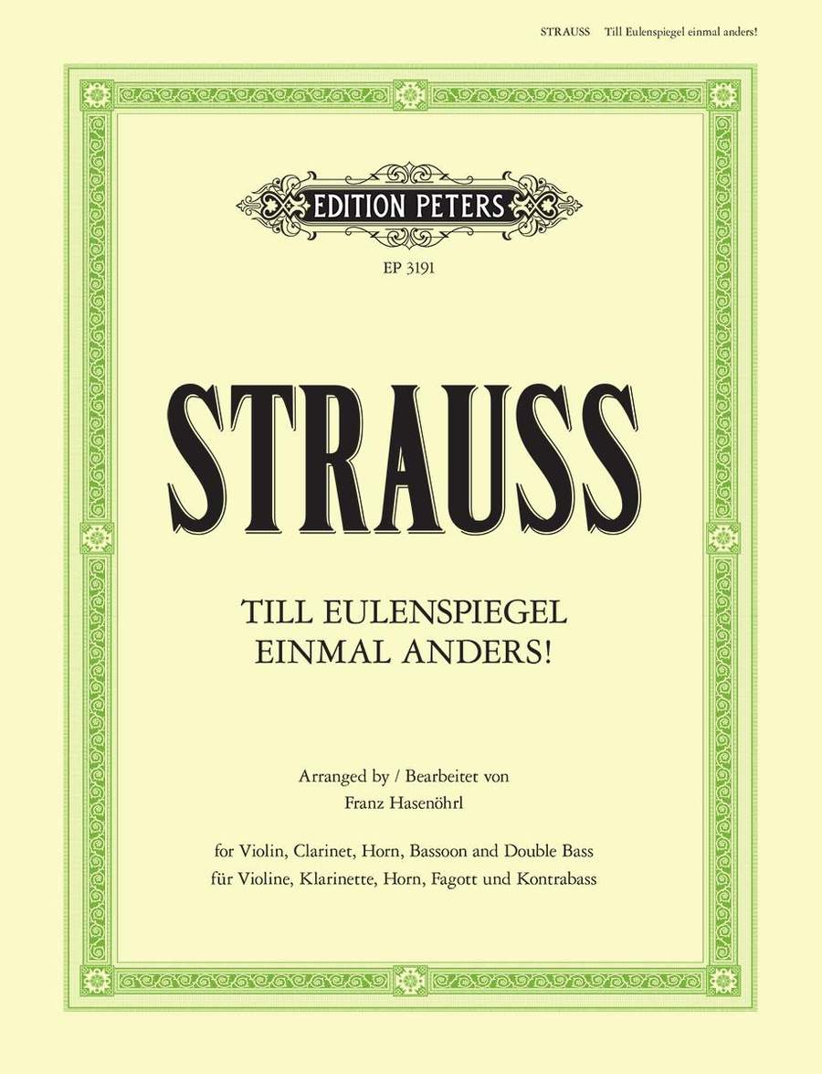 Strauss: Till Eulenspiegel - einmal anders! published by Peters