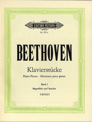 Beethoven: Album of Piano Pieces Volume 1 published by Peters