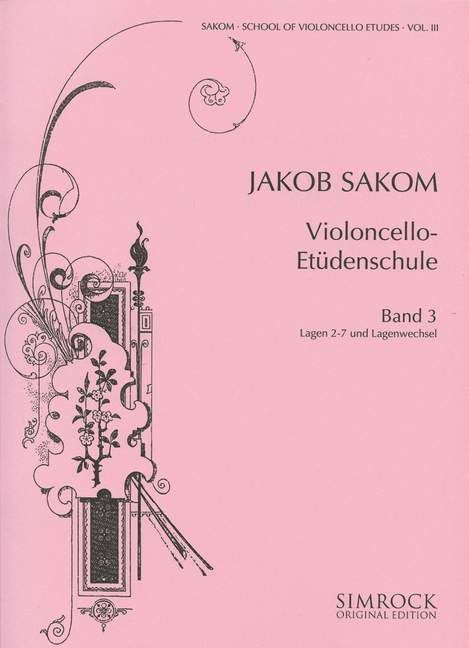 Sakom: School of Cello Studies Bk 3 published by Simrock
