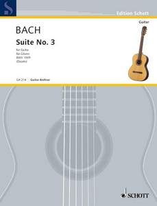 Bach: Cello Suite No 3 arranged for Guitar published by Schott