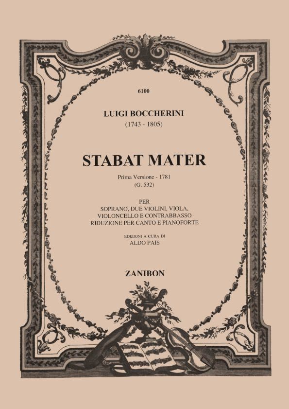 Boccherini: Stabat Mater First Version (1781) for Soprano & Piano ...