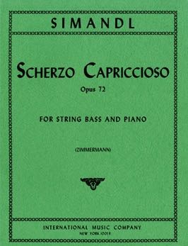 Simandl: Scherzo Capriccioso Opus 72 for Double Bass published by IMC