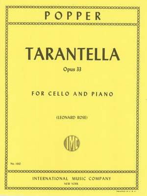 Popper: Tarantella Opus 33 for Cello & Piano published by IMC