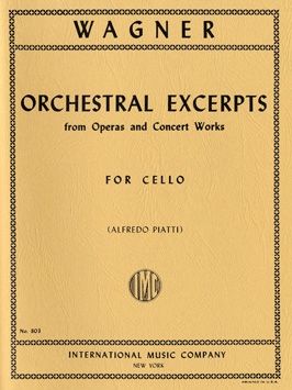 Wagner: Orchestral Excerpts for Cello published by IMC