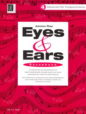 Rae: Eyes and Ears Book 4 for Saxophone Duet published by Universal Edition