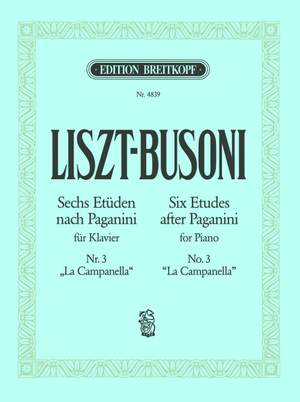 Liszt: La Campanella for Piano Solo published by Breitkopf