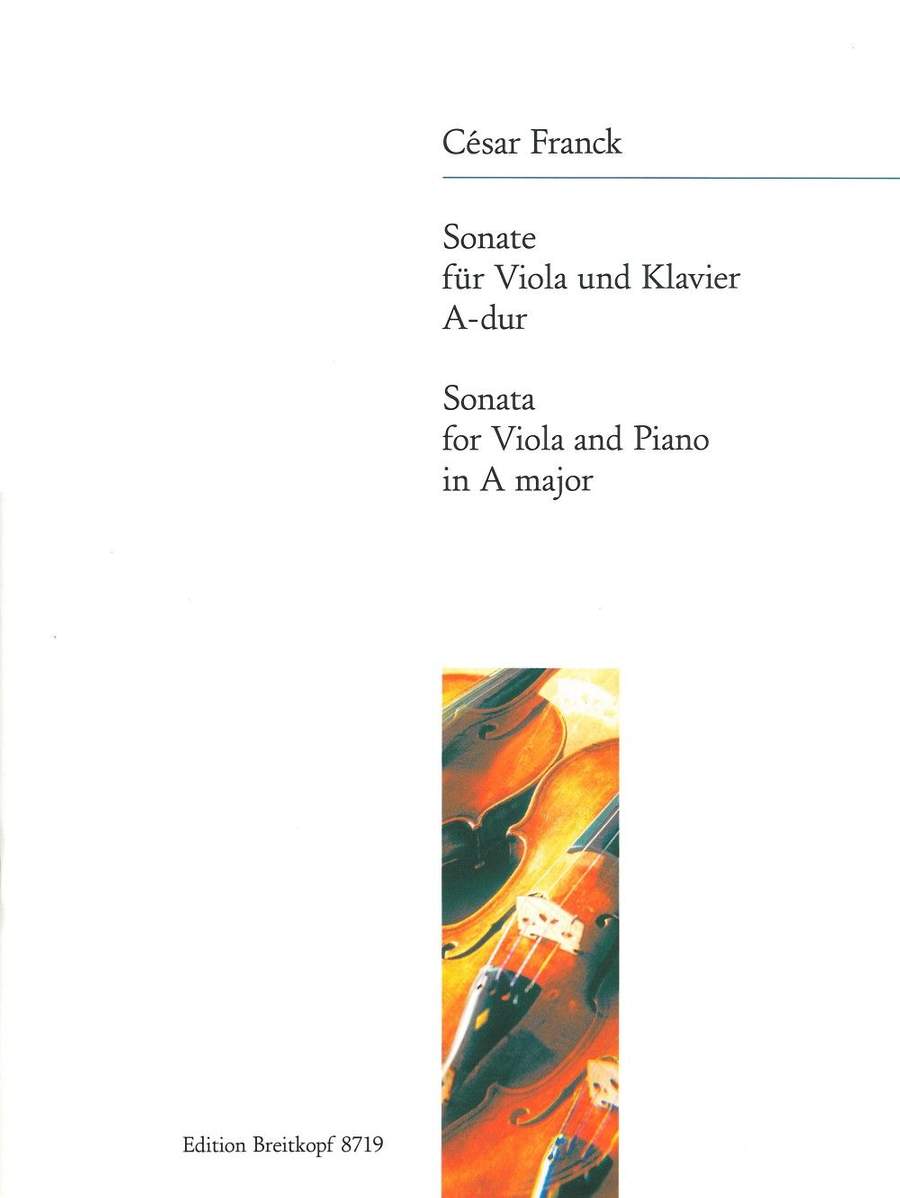 Franck: Sonata in A for Viola published by Breitkopf