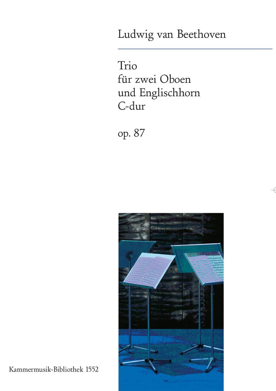Beethoven: Trio in C major Opus 87 for 2 Oboes & Cor Anglais published by Breitkopf