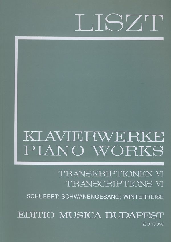 Liszt: Transcriptions VI (II/21) for Piano published by EMB
