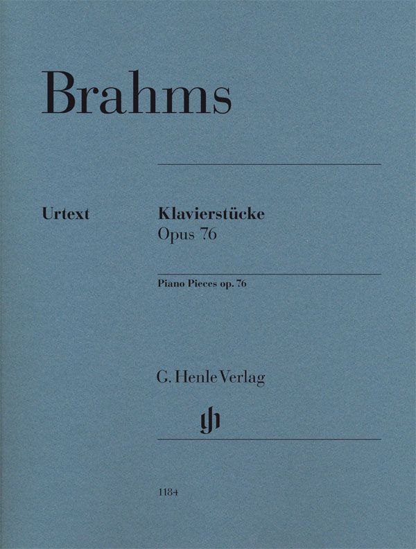 Brahms: Piano Pieces Opus 76 published by Henle
