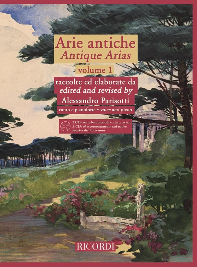 Arie Antiche Volume 1 published by Ricordi (Book & CD)