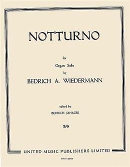 Wiedermann: Notturno for Organ published by UMP