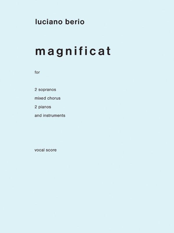 Berio: Magnificat Vocal Score published by Alfred