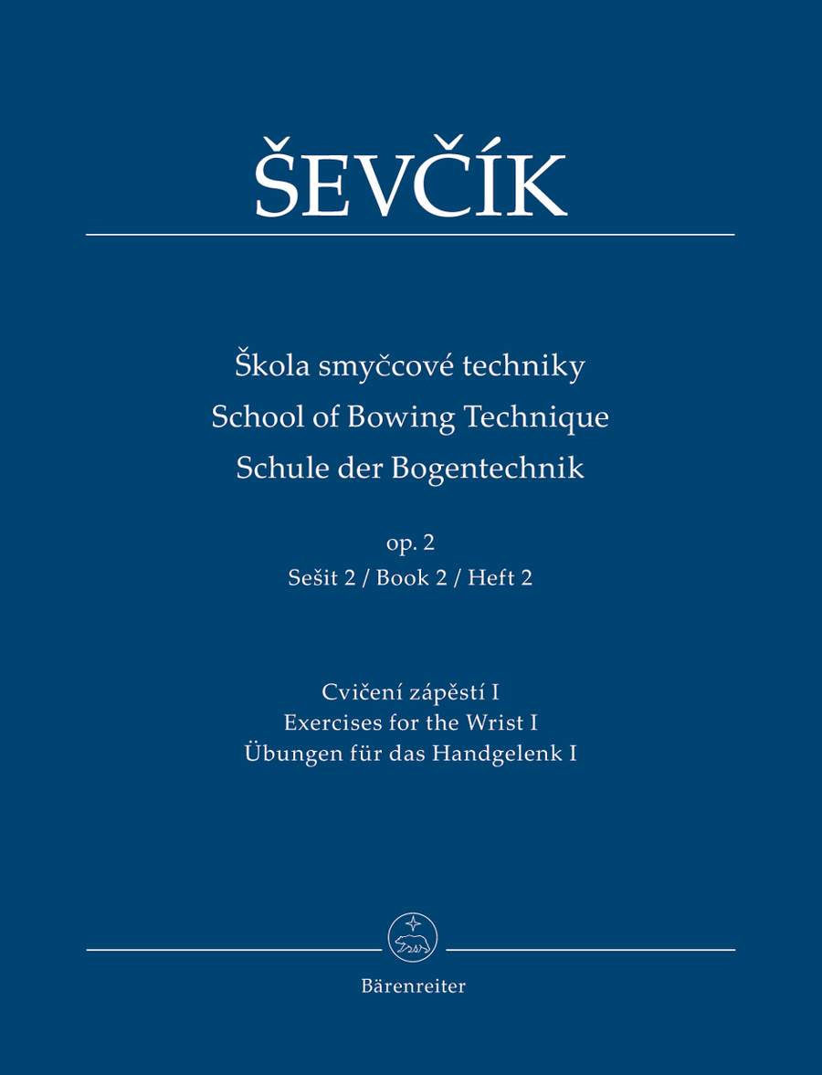 Sevcik: School of Violin Technique Opus 2 Book 2 published by Barenreiter