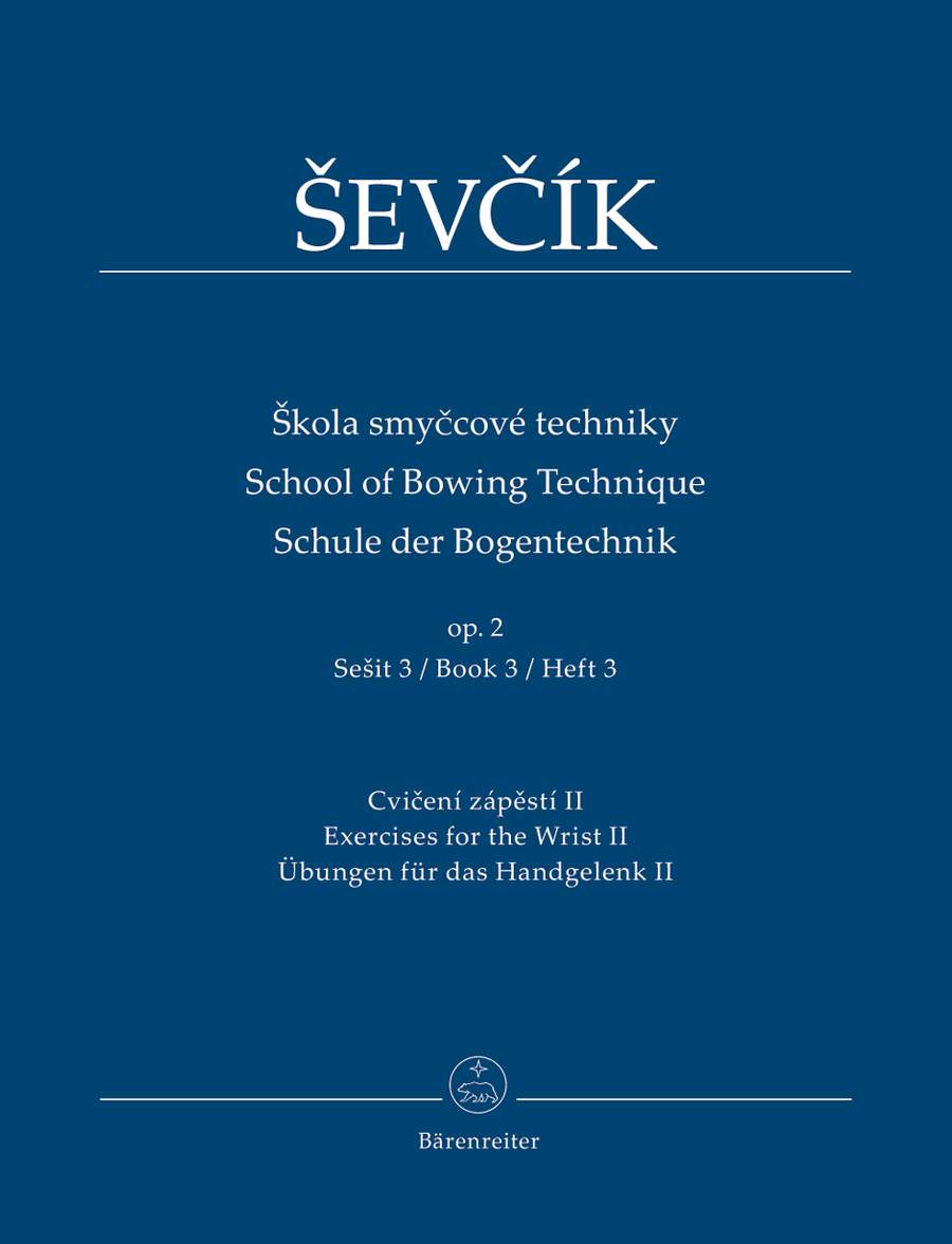 Sevcik: School of Violin Technique Opus 2 Book 3 published by Barenreiter