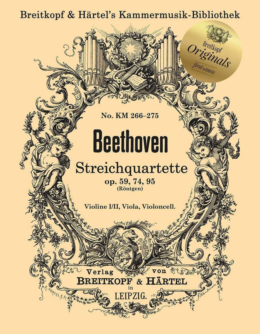 Beethoven: String Quartets Volume 2 published by Breitkopf