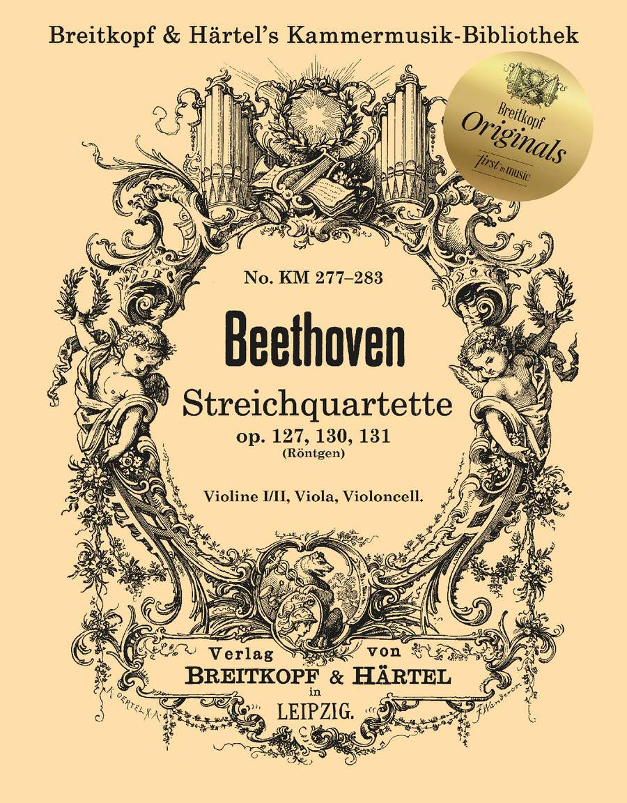 Beethoven: String Quartets Volume 3 published by Breitkopf