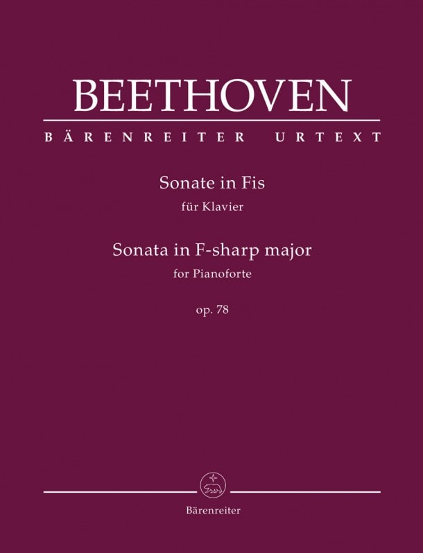 Beethoven: Sonata in F# Opus 78 for Piano published by Barenreiter