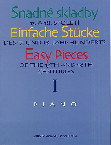 Easy Pieces of the 17th & 18th Centuries for Piano published by Barenreiter