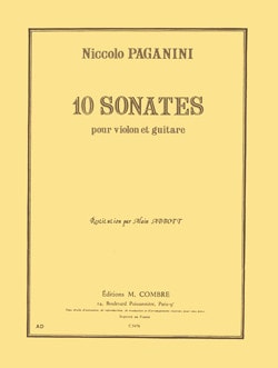 Paganini: 10 Sonatas for Guitar & Violin published by Combre