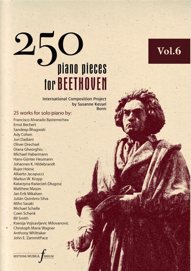 250 Piano Pieces For Beethoven - Volume 6 published by Ferrum