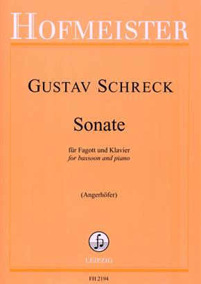 Schreck: Sonata Opus 9 for Bassoon published by Hofmeister
