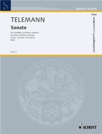 Telemann: Sonata in D TWV 41:D9 for Flute published by Schott
