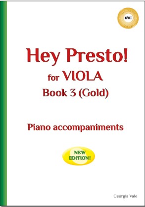 Hey Presto! for Viola Book 3 (Gold) Piano Accompaniments