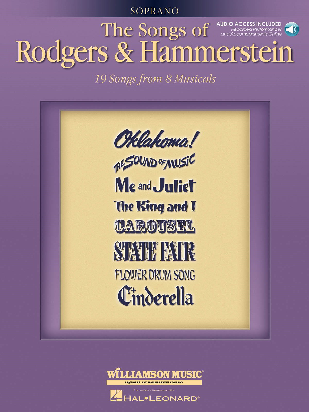 The Songs Of Rodgers And Hammerstein - Soprano published by Hal Leonard (Book/Online Audio)