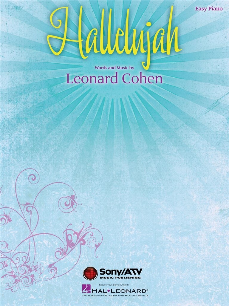 Cohen: Hallelujah for Easy Piano published by Hal Leonard