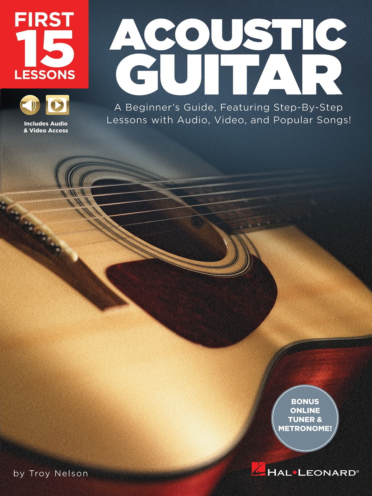 First 15 Lessons: Acoustic Guitar published by Hal Leonard