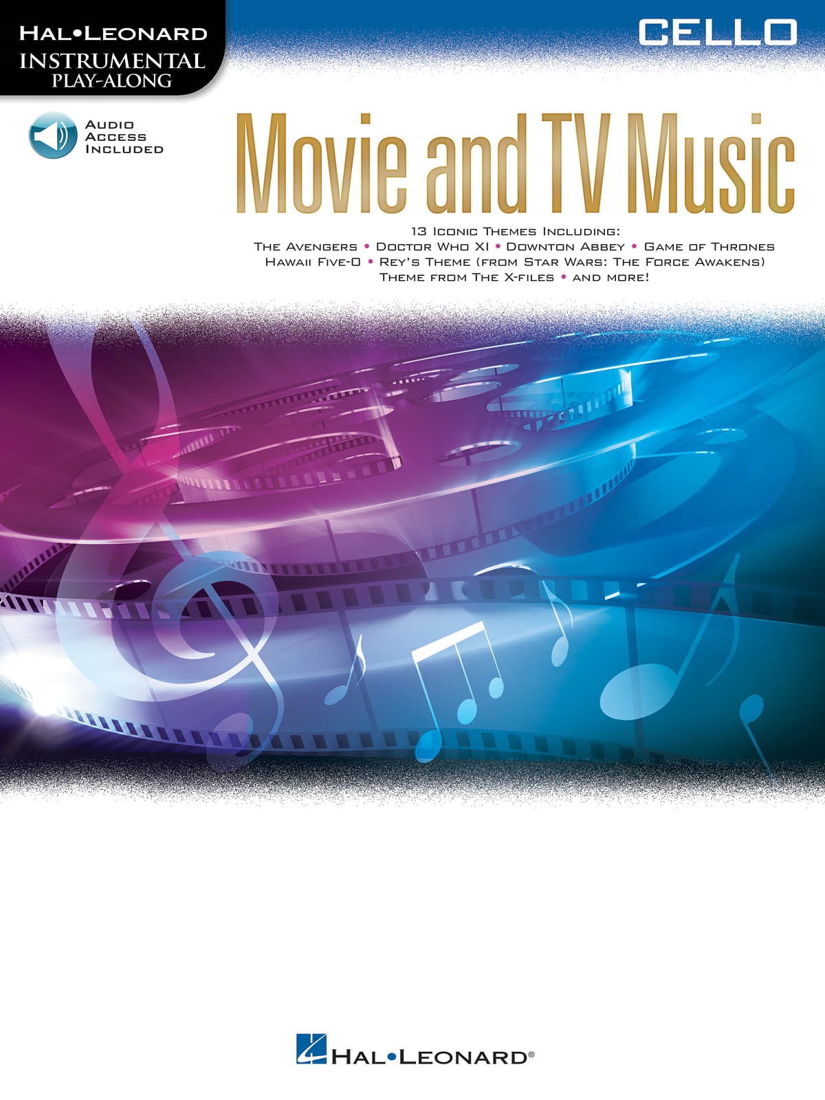 Movie and TV Music - Cello published by Hal Leonard (Book/Online Audio)