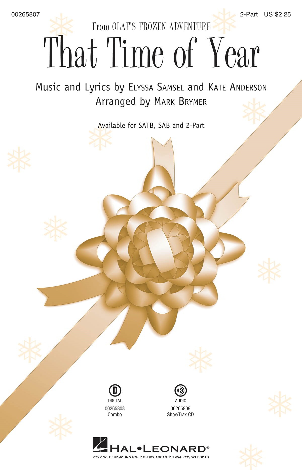 That Time of Year 2pt published by Hal Leonard