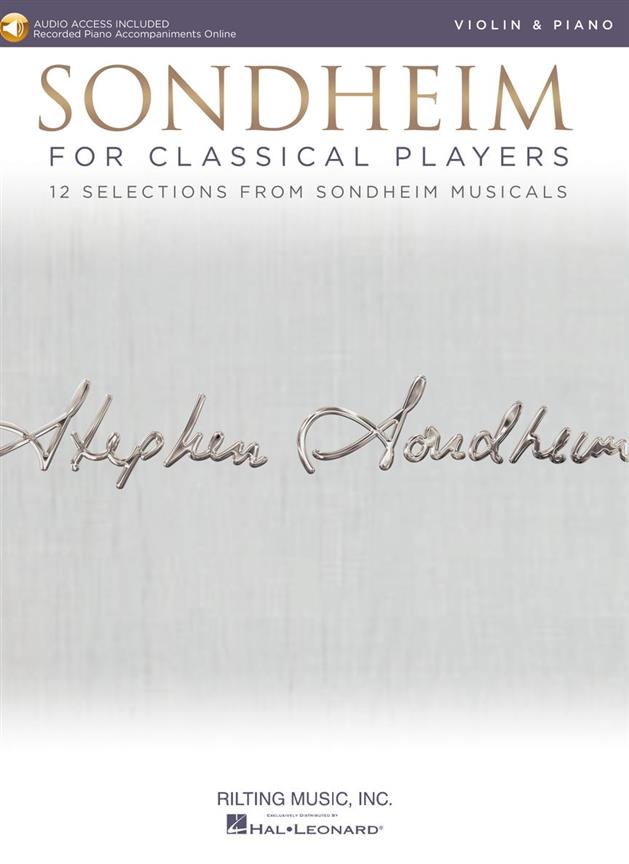 Sondheim for Classical Players - Violin published by Hal Leonard (Book/Online Audio)
