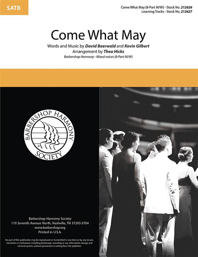 Come What May (Moulin Rouge) SATB Divisi published by Barbershop Harmony Society