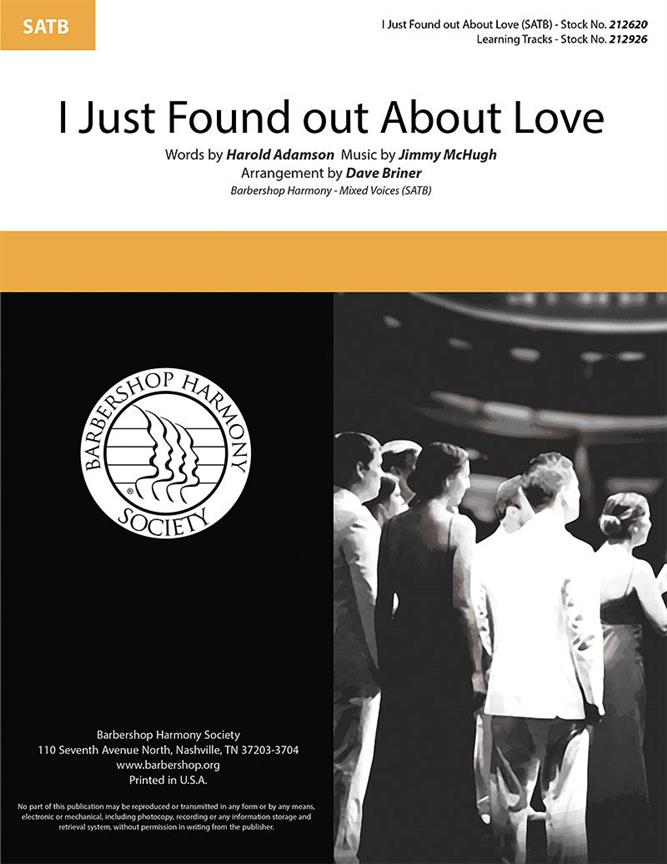 I Just Found out About Love SATB published by Hal Leonard