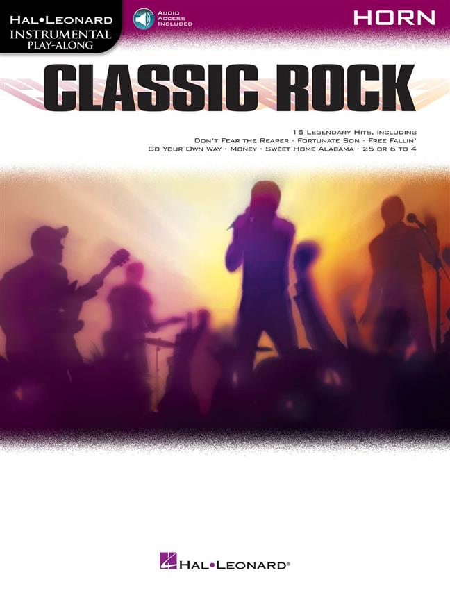 Classic Rock - Horn published by Hal Leonard (Book/Online Audio)