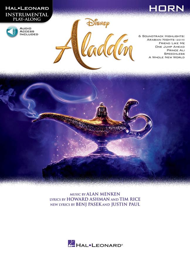Aladdin - Horn published by Hal Leonard (Book/Online Audio)