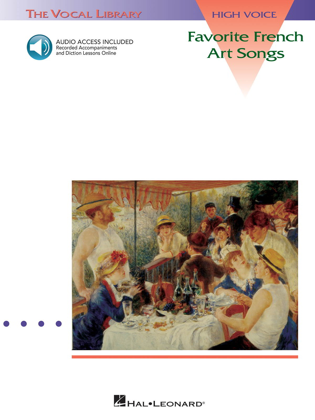 Favorite French Art Songs for High Voice published by Hal Leonard (Book/Online Audio)