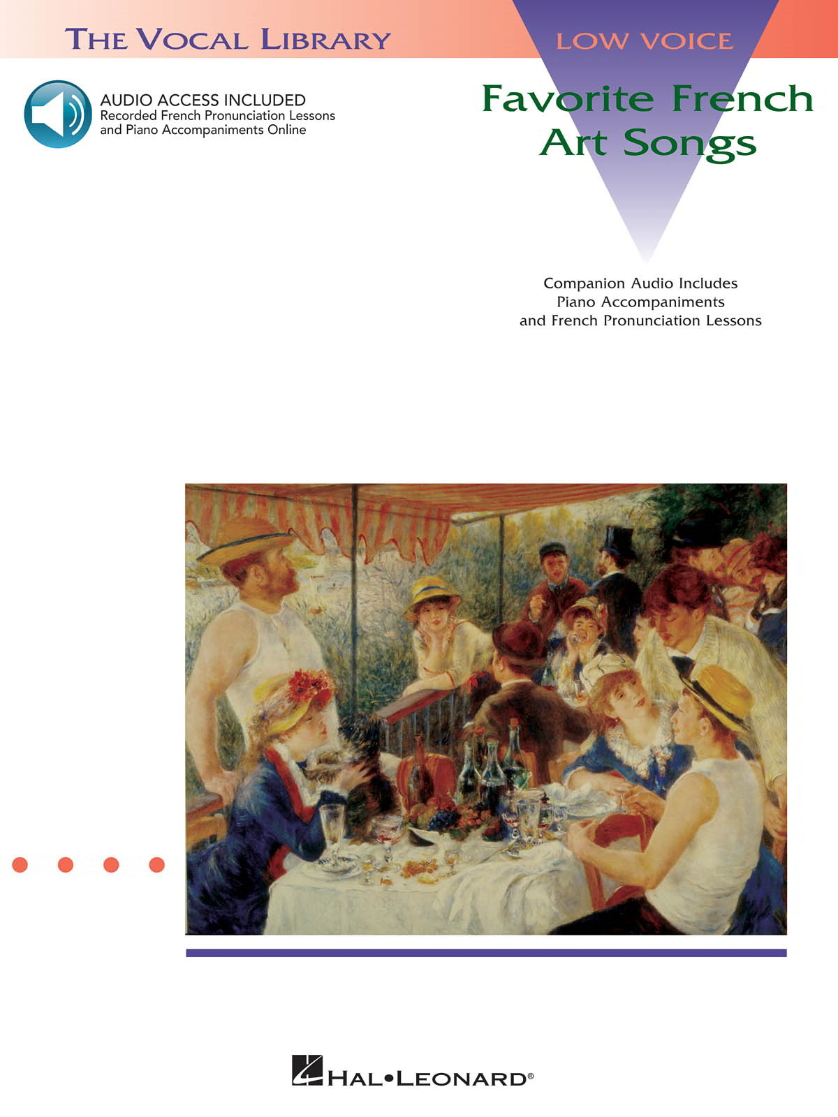 Favorite French Art Songs - Low Voice published by Hal Leonard (Book/Online Audio)