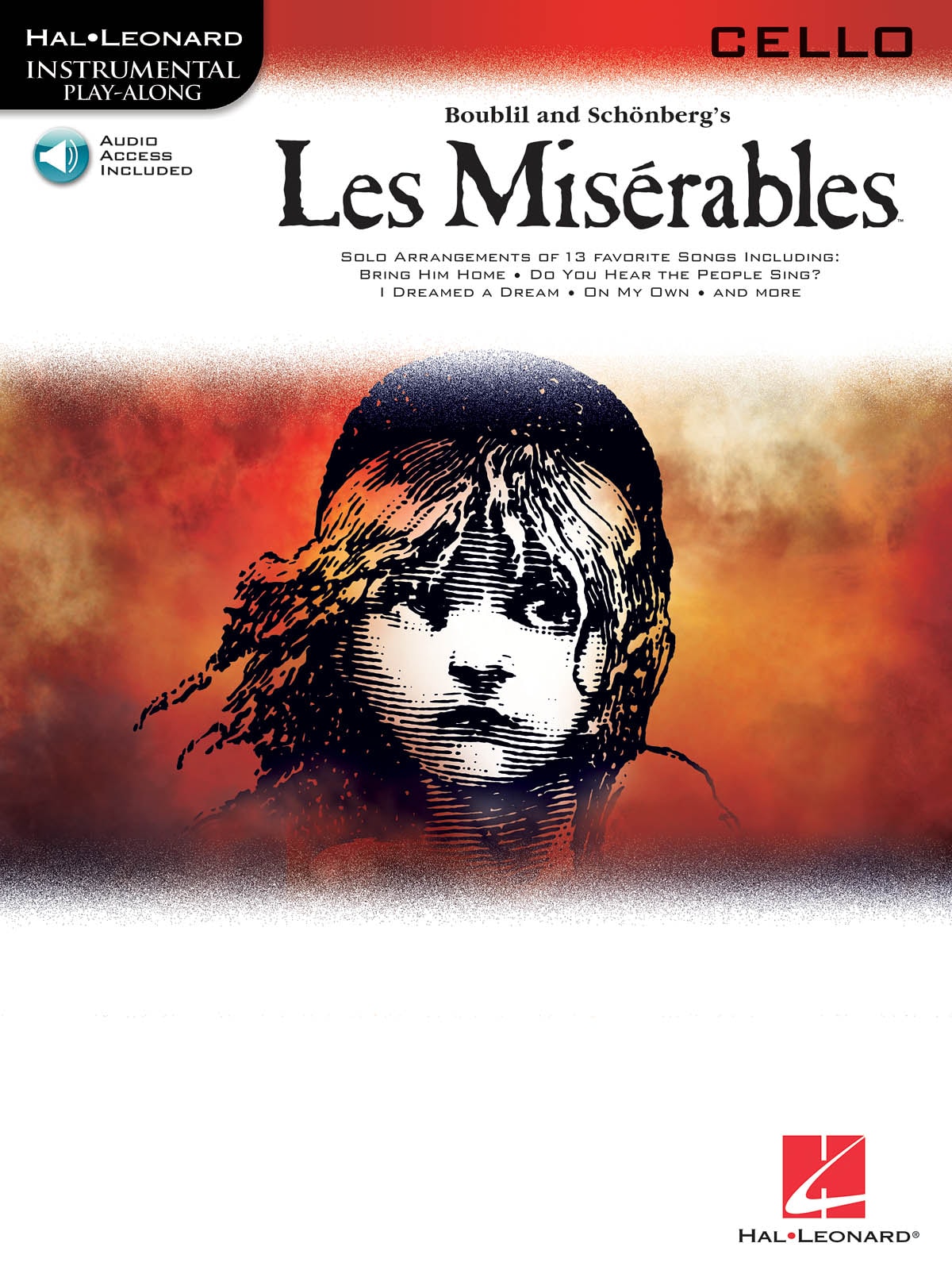 Les Miserables - Cello published by Hal Leonard (Book/Online Audio)
