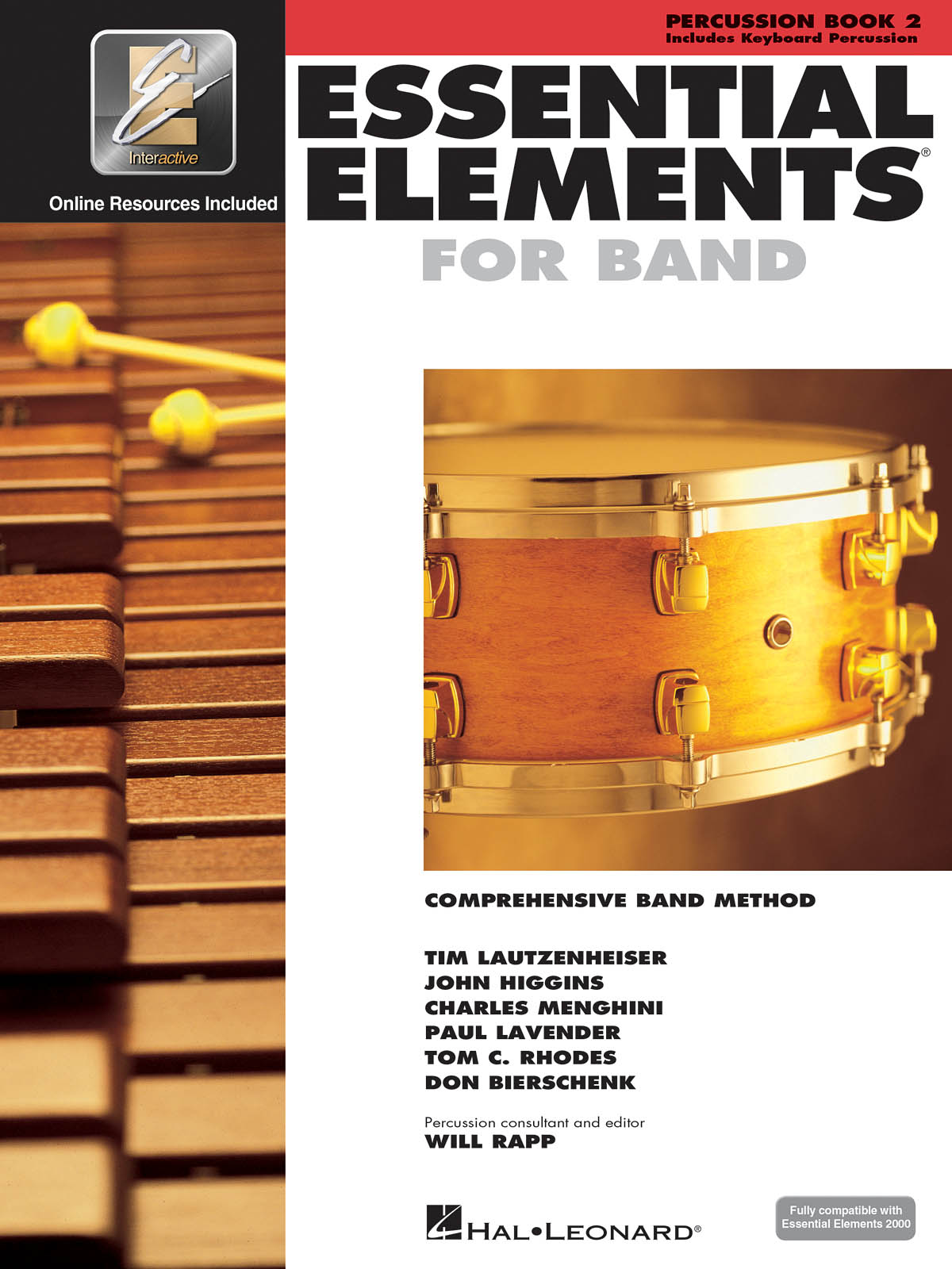 Essential Elements for Band - Book 2 with EEi for Percussion published by Hal Leonard