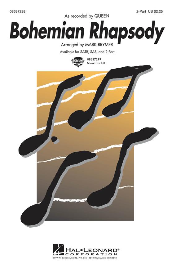 Bohemian Rhapsody 2pt published by Hal Leonard
