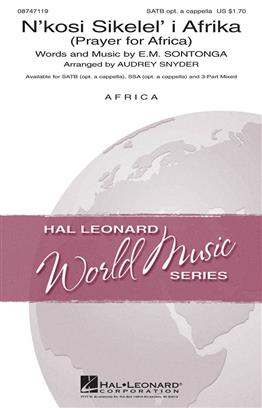Snyder: N'kosi Sikelel' I Afrika SATB published by Hal Leonard